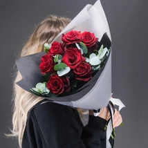 Prémium Vörös Rózsacsokor 7 szál
