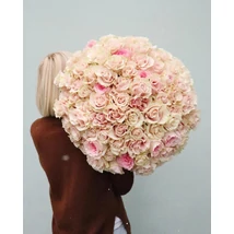 Rózsaszín Rózsacsokor 100 szál