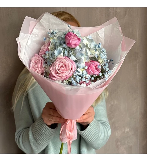 Meglepetés csokor "Romance Blue"