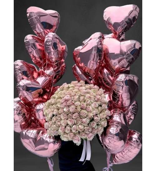 Rózsacsokor "Pink Love"